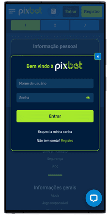 login pixbet